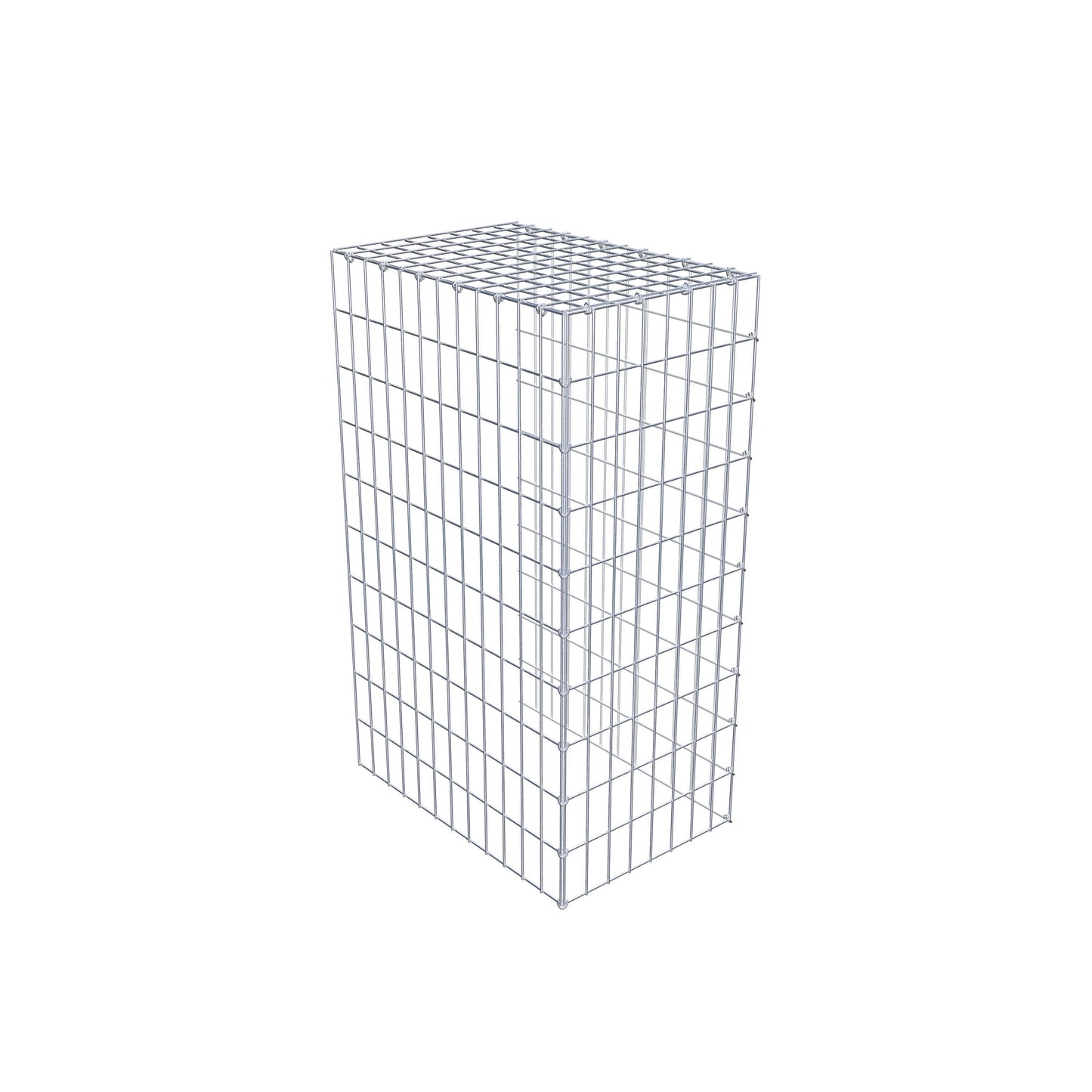 Gavión complementario de tipo 4 100 cm x 60 cm x 40 cm (L x A x P), malla 5 cm x 10 cm, anillo en C