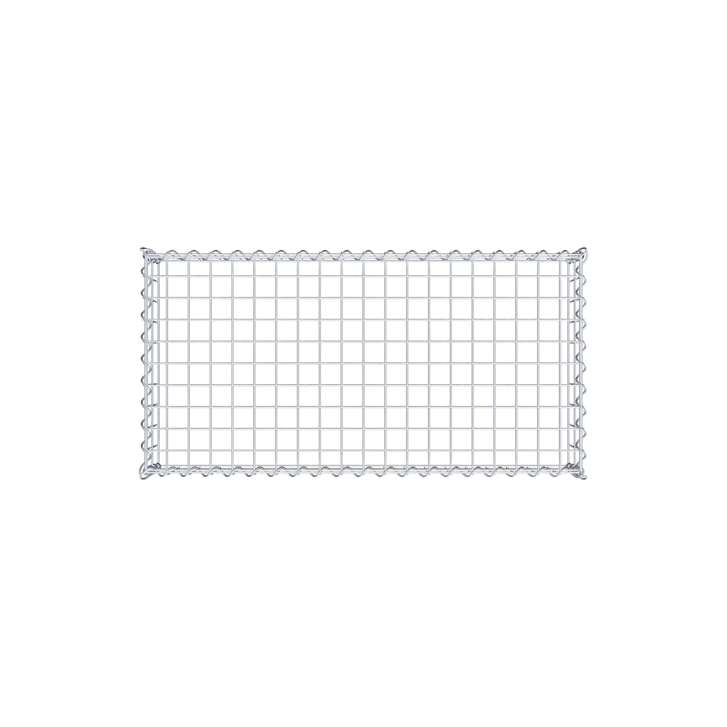 Gabião Tipo 3 100 cm x 20 cm x 50 cm (C x A x P), malhagem 5 cm x 10 cm, espiral