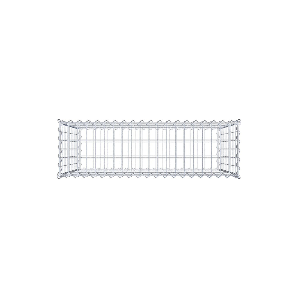 Gabion 100 cm x 90 cm x 30 cm (L x H x D), mesh size 5 cm x 10 cm, spiral