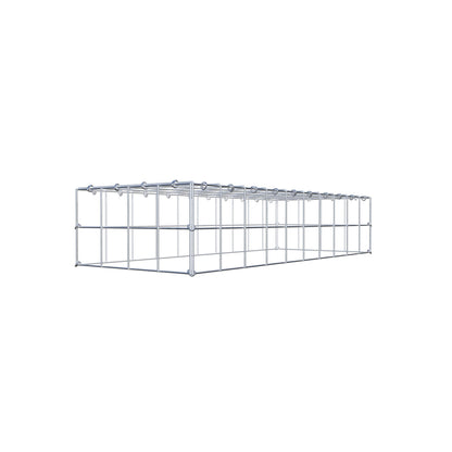 Mounted gabion type 3 100 cm x 20 cm x 40 cm (L x H x D), mesh size 10 cm x 10 cm, C-ring