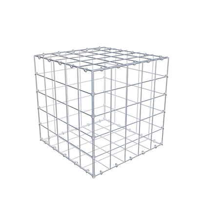 Gabione 50 cm x 50 cm x 50 cm (L x H x T), Maschenweite 10 cm x 10 cm, C-Ring
