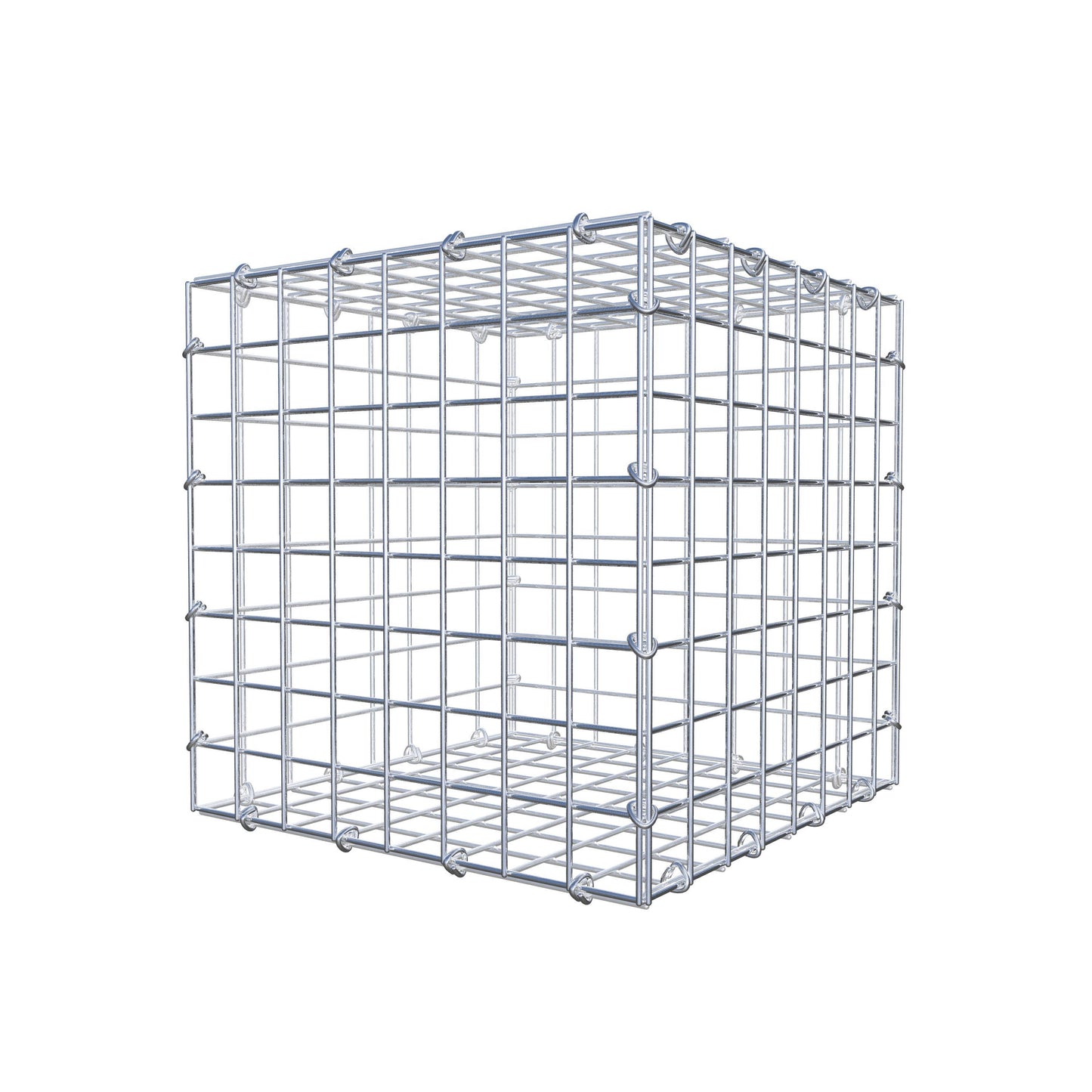 Gabion 40 cm x 40 cm x 40 cm (L x H x D), maskstorlek 5 cm x 5 cm, C-ring
