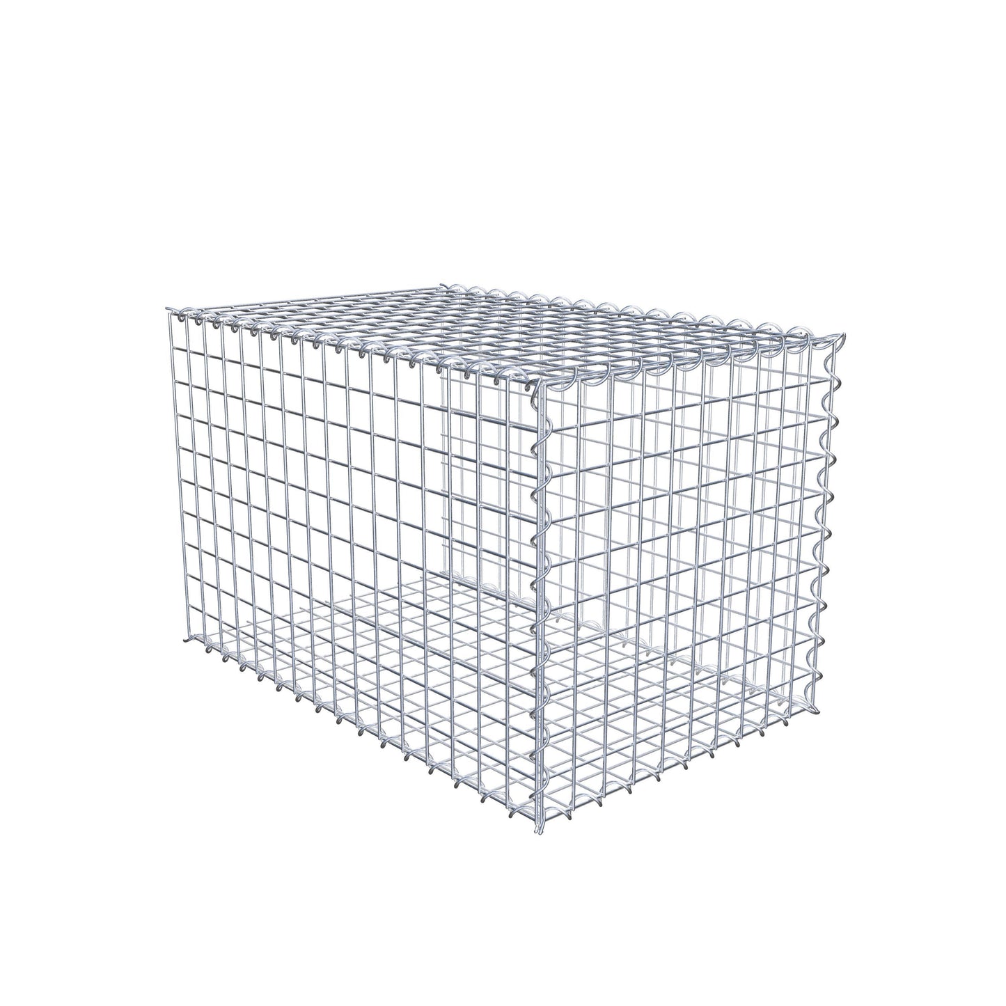 Anbaugabione Typ 2 80 cm x 50 cm x 50 cm (L x H x T), Maschenweite 5 cm x 5 cm, Spirale