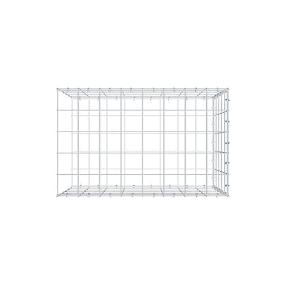 Mounted gabion type 2 80 cm x 50 cm x 50 cm (L x H x D), mesh size 10 cm x 10 cm, C-ring