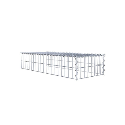 Add-on schanskorf type 4 100 cm x 20 cm x 40 cm (L x H x D), maaswijdte 5 cm x 10 cm, spiraalvormig