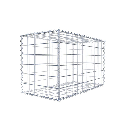 Gabião 100 cm x 60 cm x 50 cm (C x A x P), malhagem 10 cm x 10 cm, espiral