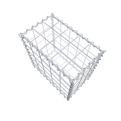 Gabião 50 cm x 50 cm x 30 cm (C x A x P), malhagem 10 cm x 10 cm, espiral