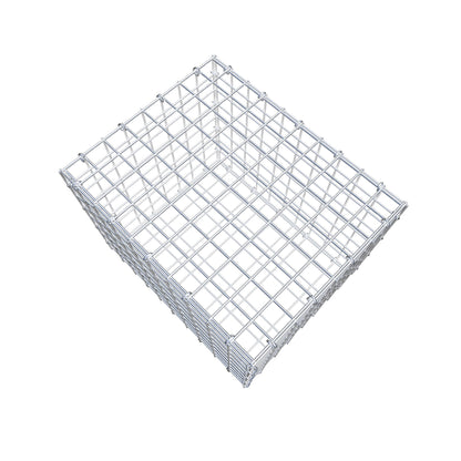Gabião 50 cm x 40 cm x 40 cm (C x A x P), malhagem 5 cm x 5 cm, anel C