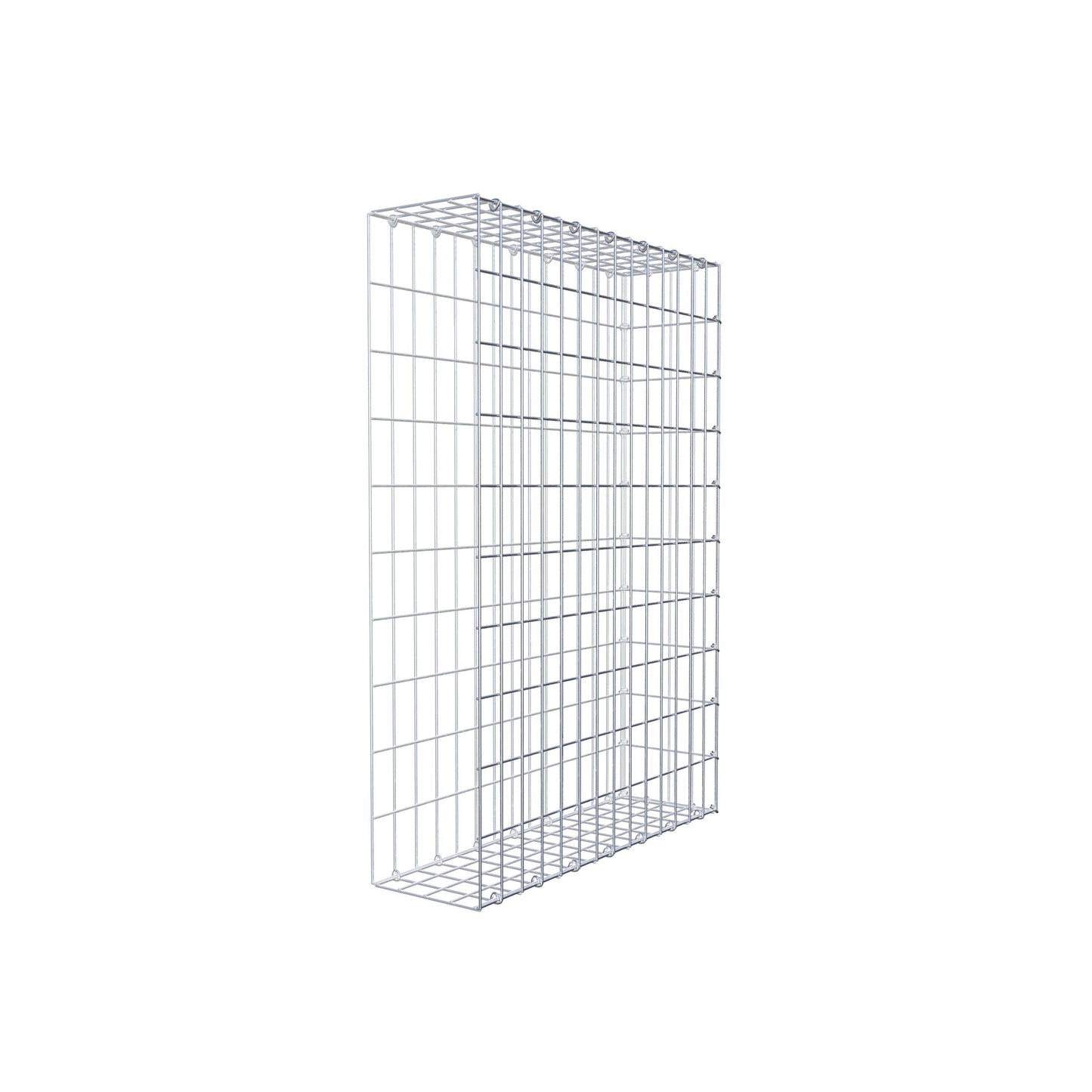 Mounted gabion type 2 100 cm x 70 cm x 20 cm, mesh size 5 cm x 10 cm, C-ring