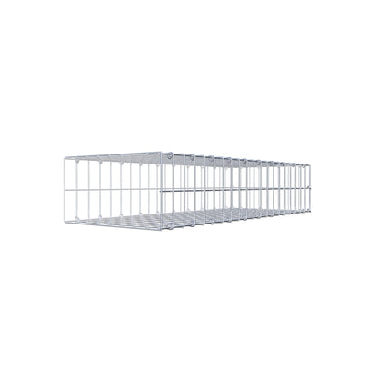 Fourche rapportée type 2 100 cm x 20 cm x 40 cm, mailles 5 cm x 10 cm, anneau en C