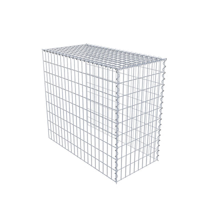 Grown-on gabion type 4 100 cm x 90 cm x 50 cm (L x H x D), mesh size 5 cm x 10 cm, spiral