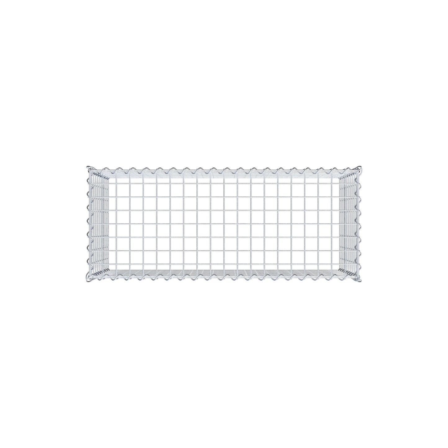 Opvokset gabion type 3 100 cm x 50 cm x 40 cm (L x H x D), maskestørrelse 5 cm x 5 cm, spiral