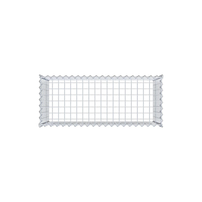 Opvokset gabion type 3 100 cm x 50 cm x 40 cm (L x H x D), maskestørrelse 5 cm x 5 cm, spiral