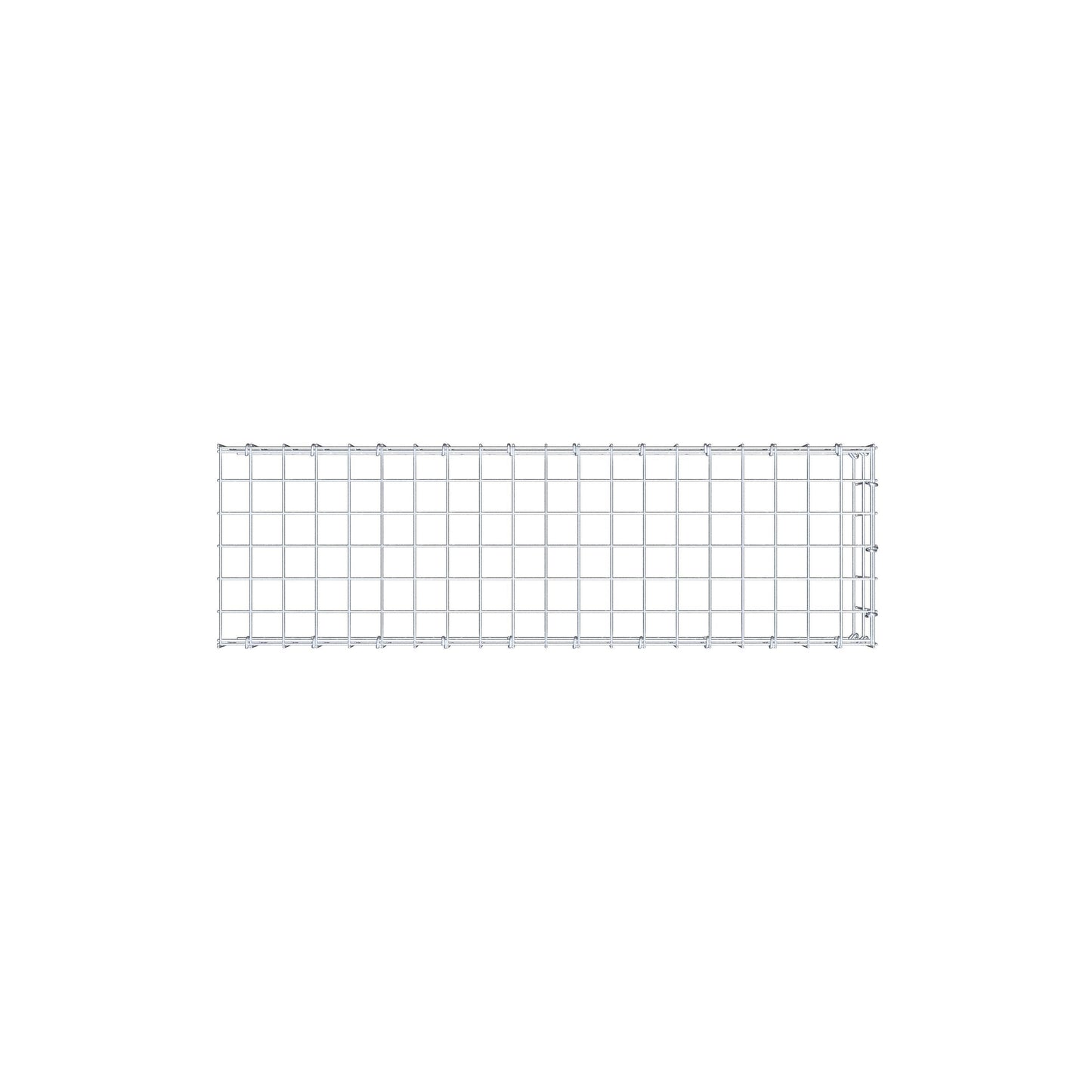 Gabião Tipo 4 100 cm x 20 cm x 30 cm (C x A x P), malhagem 5 cm x 10 cm, anel C