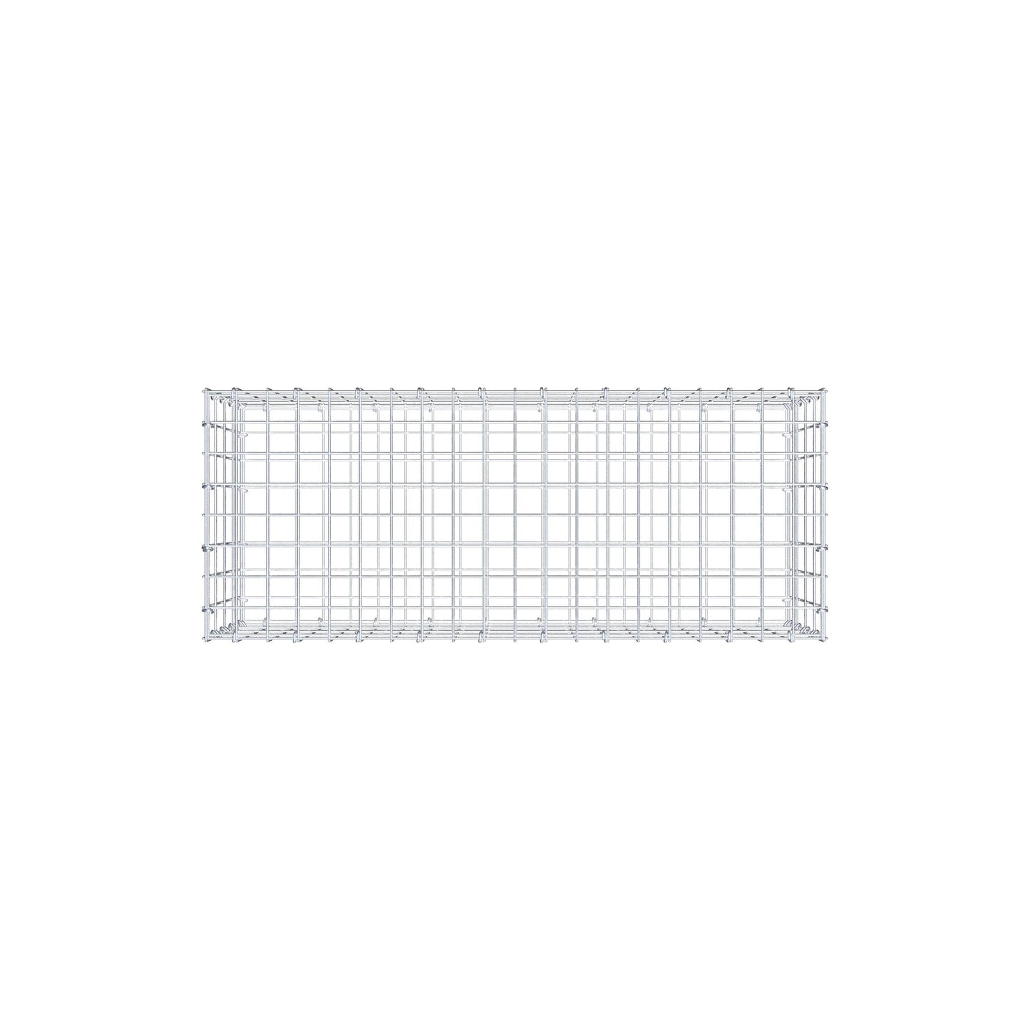 Gabião 100 cm x 40 cm x 40 cm (C x A x P), malhagem 5 cm x 10 cm, anel C