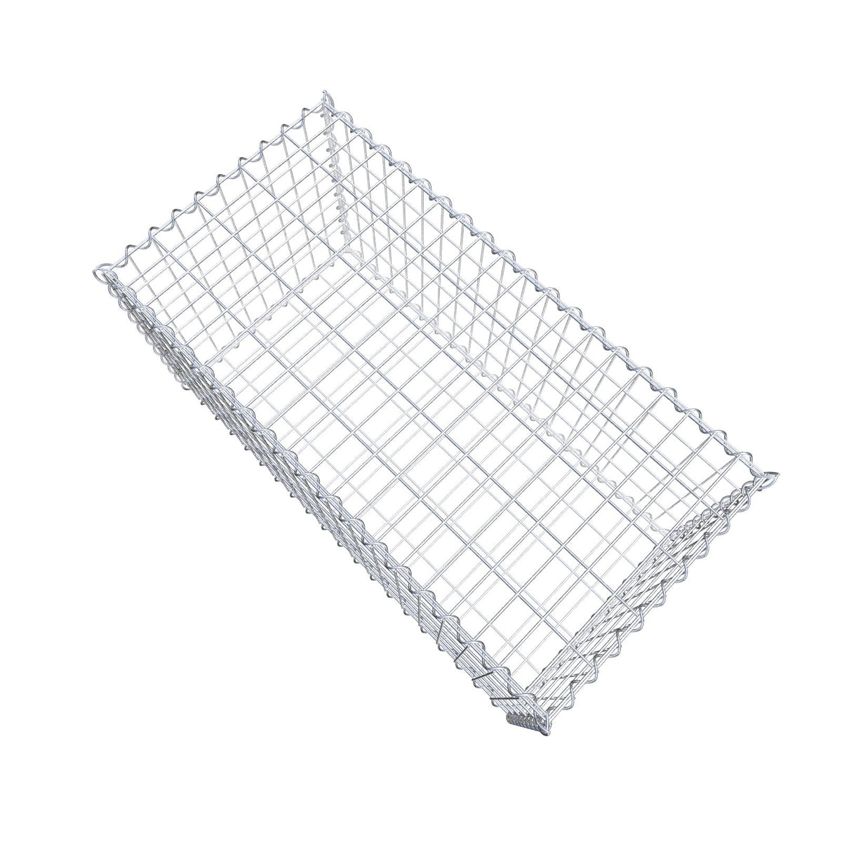 Gabion 100 cm x 50 cm x 50 cm (L x H x D), maskestørrelse 5 cm x 10 cm, spiral