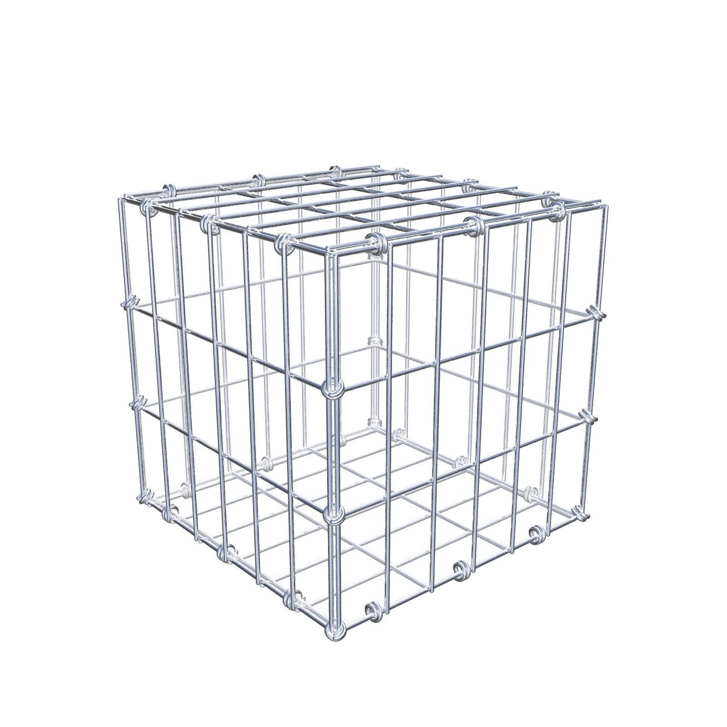 Gabion 30 cm x 30 cm x 30 cm (L x H x D), mesh size 5 x 10 cm, spiral ring