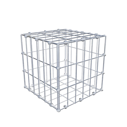 Gabione 30 cm x 30 cm x 30 cm (L x H x T), Maschenweite 5 x 10 cm, Spiralring