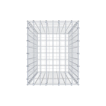 Gabbione 100 cm x 40 cm x 50 cm (L x H x P), maglia 5 cm x 10 cm, anello a C