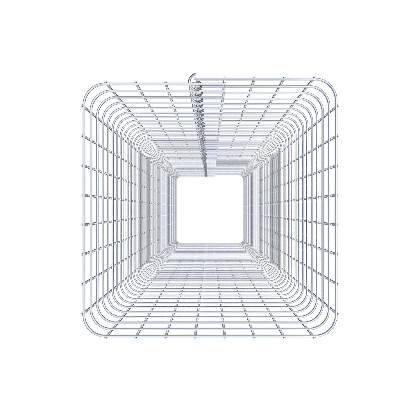 Coluna de gabião quadrada 42 cm x 42 cm, altura 230 cm, PM 5 cm x 5 cm