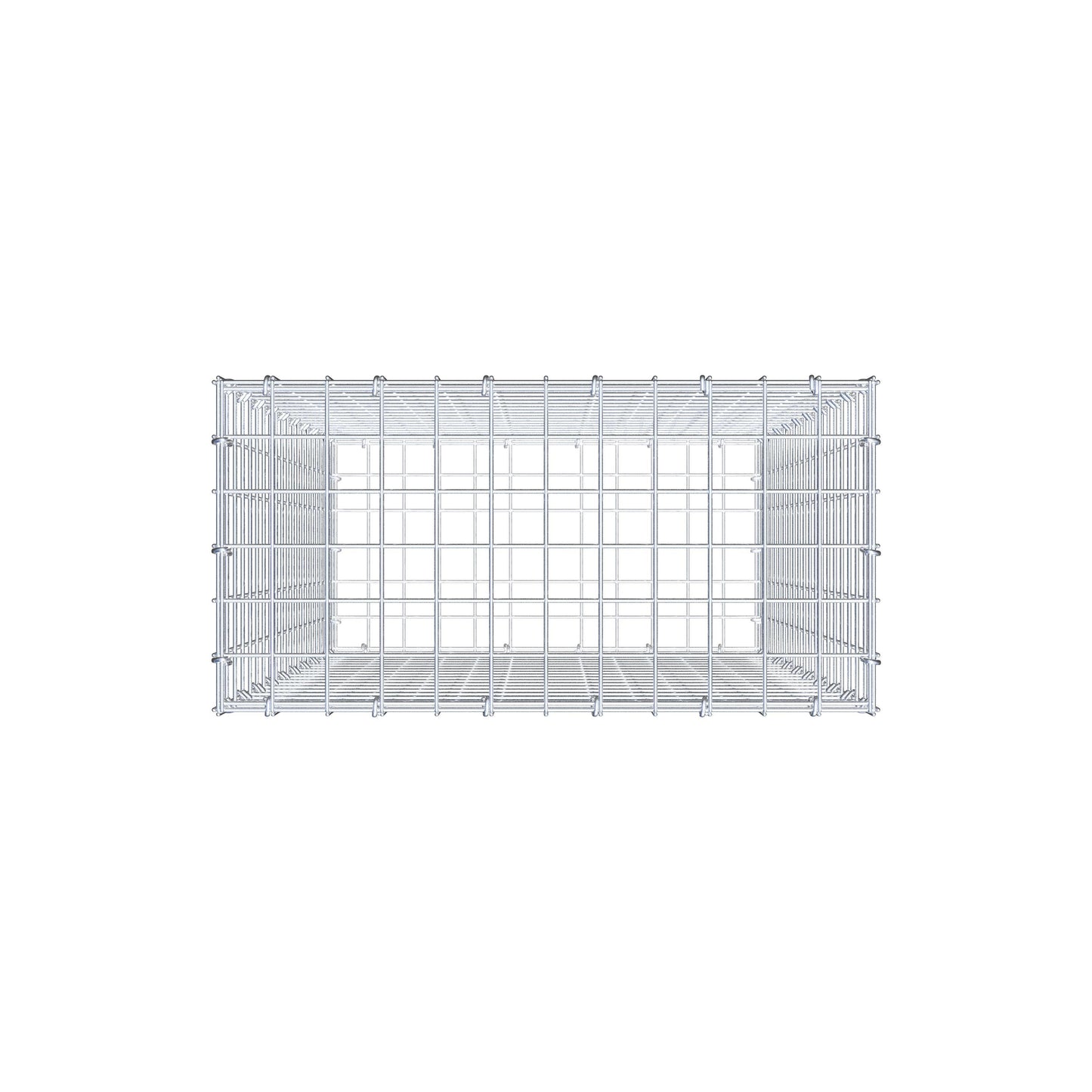 Gabione 100 cm x 60 cm x 30 cm (L x H x T), Maschenweite 5 cm x 5 cm, C-Ring
