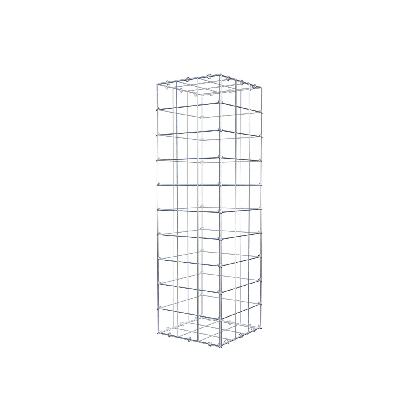 Gabião 100 cm x 30 cm x 30 cm (C x A x P), malhagem 10 cm x 10 cm, anel C