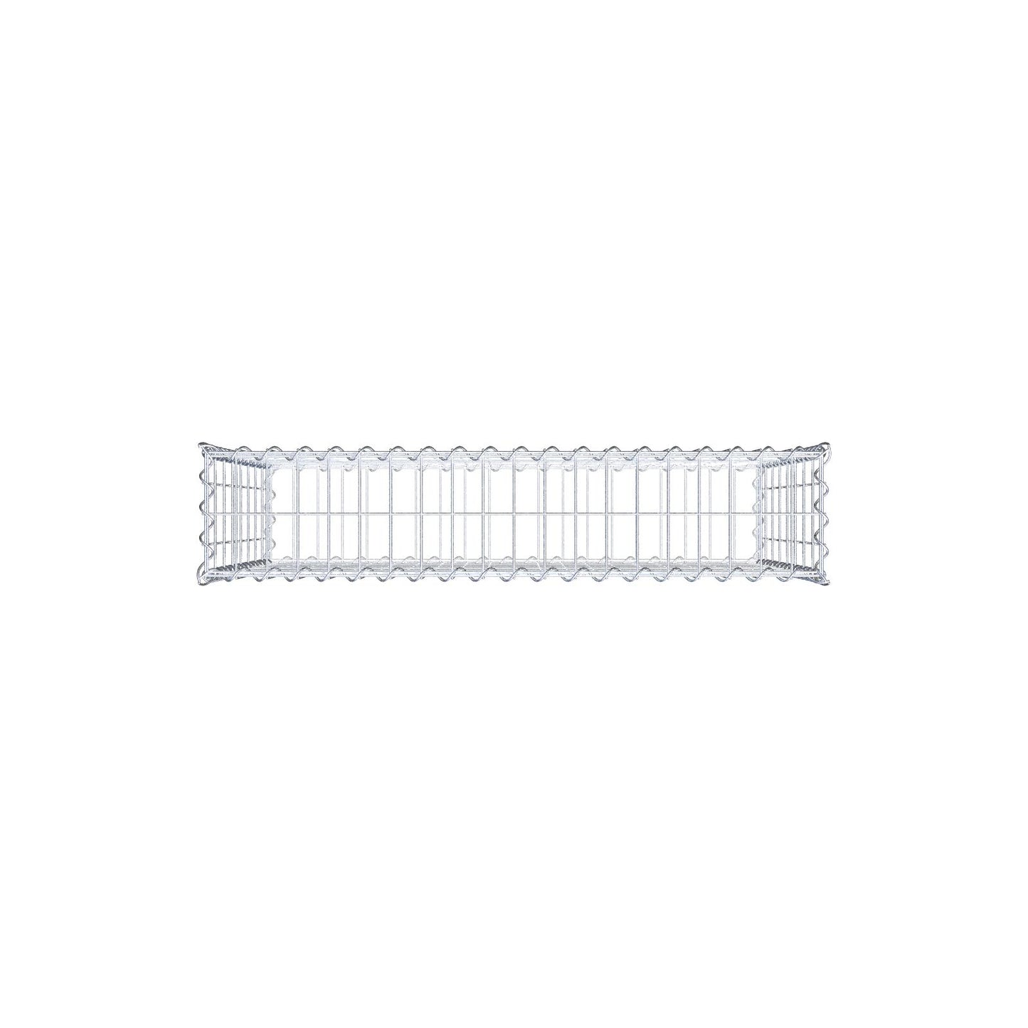 Gabion 100 cm x 80 cm x 20 cm (L x H x D), mesh size 5 cm x 10 cm, spiral