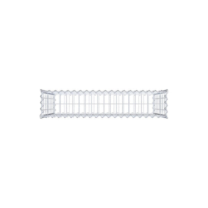 Gabion 100 cm x 80 cm x 20 cm (L x H x D), mesh size 5 cm x 10 cm, spiral