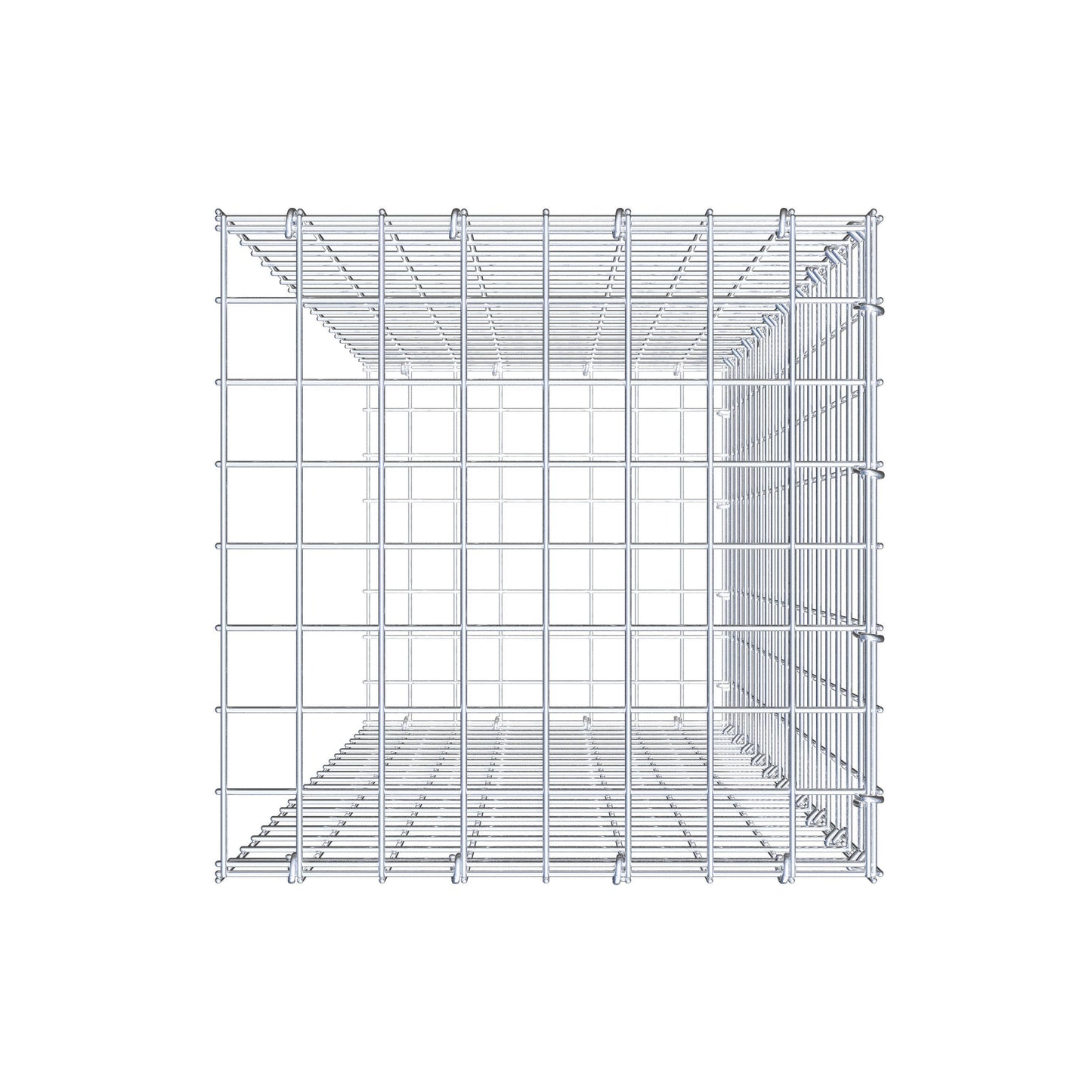 Gabião Tipo 2 100 cm x 40 cm x 40 cm (C x A x P), malhagem 5 cm x 5 cm, anel C