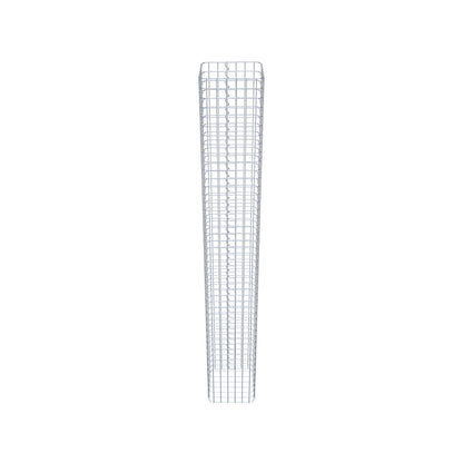 Colonna di gabbioni angolare 32 cm x 32 cm, 230 cm di altezza, MW 5 cm x 5 cm