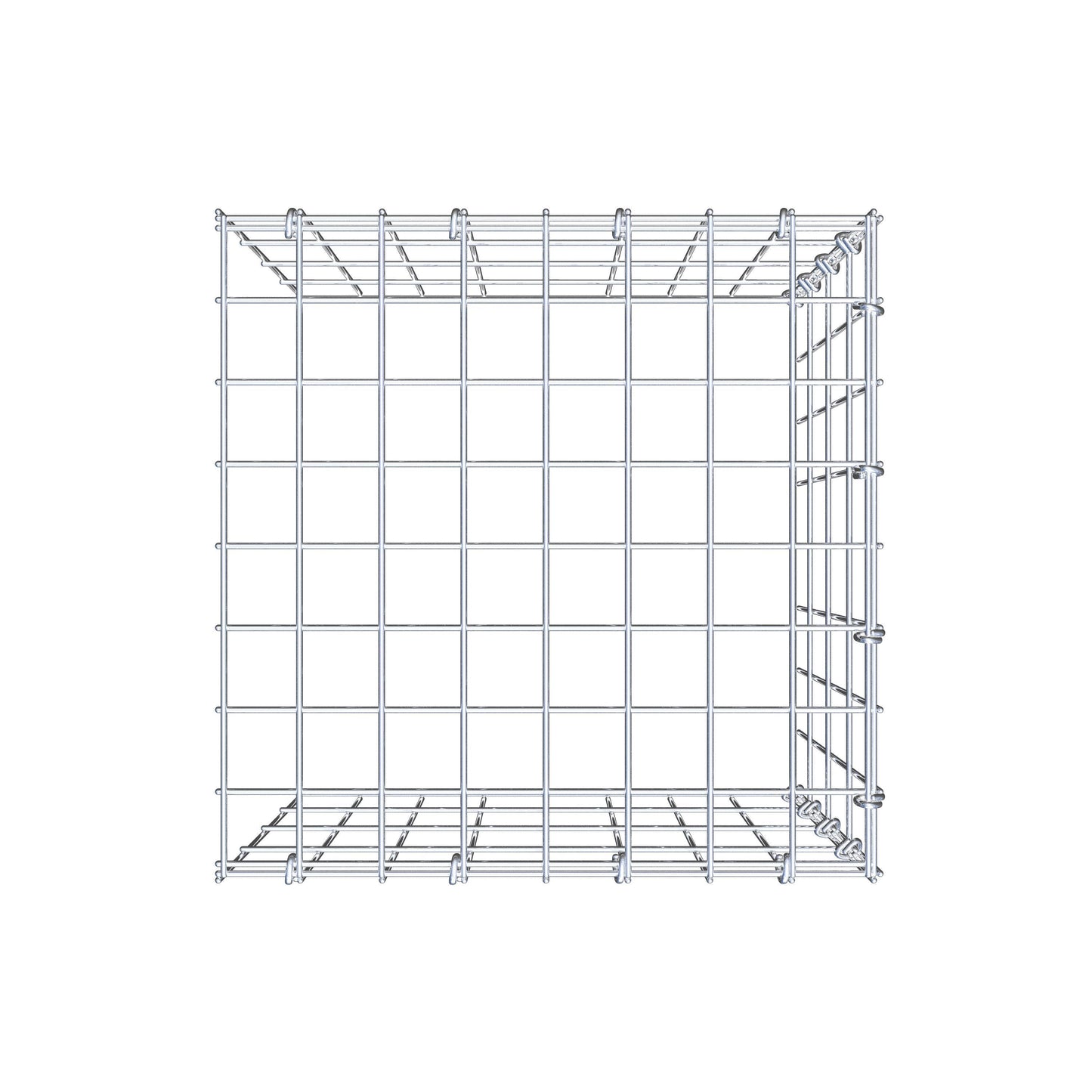Gabião Tipo 4 40 cm x 40 cm x 40 cm (C x A x P), malhagem 5 cm x 10 cm, anel C