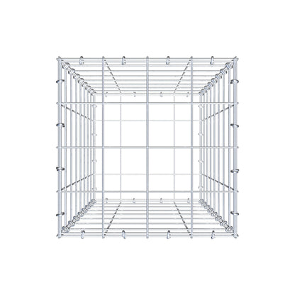 Gabion 80 cm x 40 cm x 40 cm (L x H x D), maskstorlek 10 cm x 10 cm, C-ring