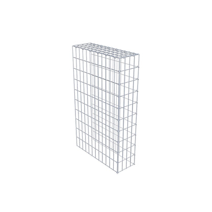 Gabião Tipo 4 100 cm x 60 cm x 20 cm (C x A x P), malhagem 5 cm x 10 cm, anel C
