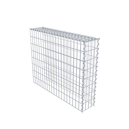 Gabião tipo 4 100 cm x 80 cm x 20 cm (C x A x P), malhagem 5 cm x 10 cm, espiral