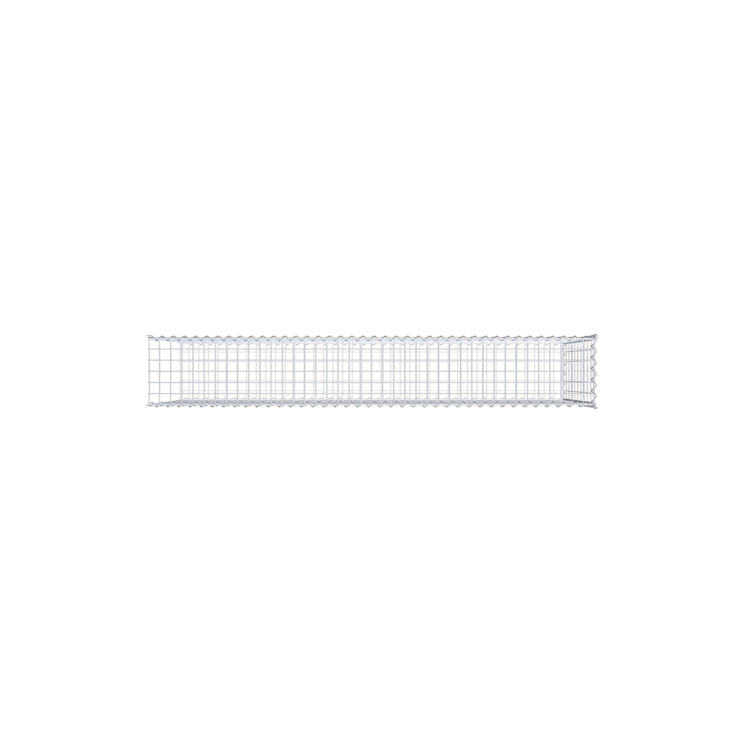 Opvokset gabion type 2 200 cm x 100 cm x 30 cm (L x H x D), maskestørrelse 5 cm x 10 cm, spiral