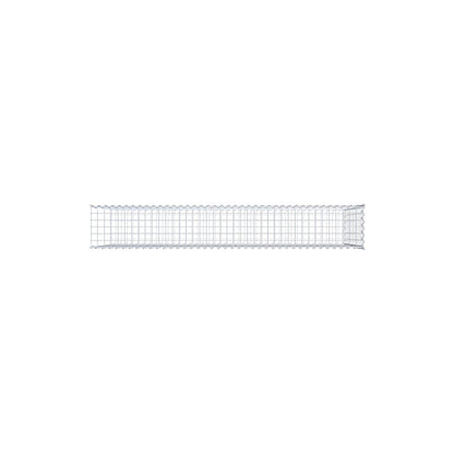 Opvokset gabion type 2 200 cm x 100 cm x 30 cm (L x H x D), maskestørrelse 5 cm x 10 cm, spiral