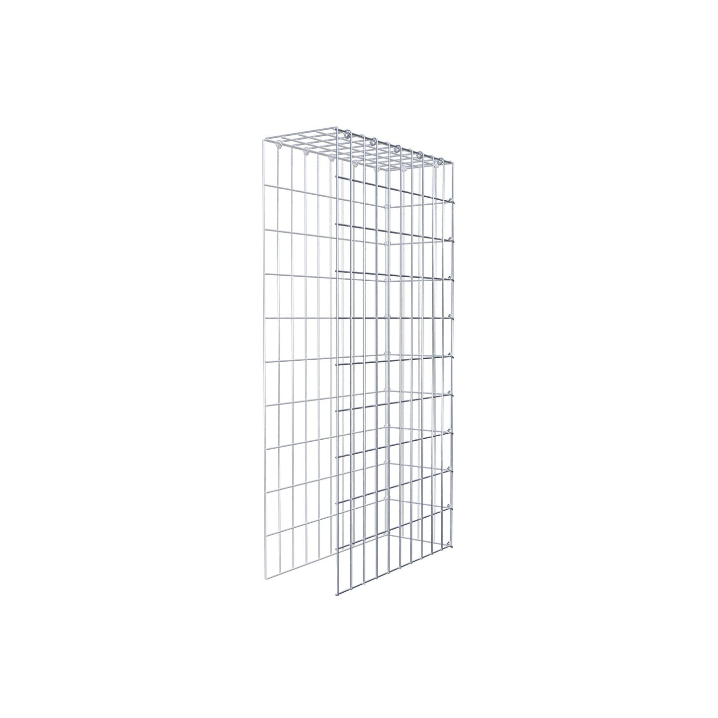 Fourche rapportée type 4 100 cm x 50 cm x 20 cm (L x H x P), maille 5 cm x 10 cm, anneau en C