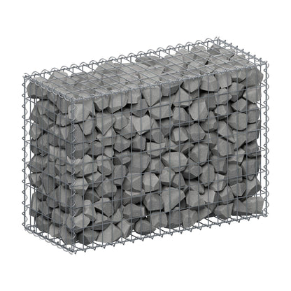 Gabion 100 cm x 70 cm x 40 cm (L x H x D), maskestørrelse 5 cm x 10 cm, spiral