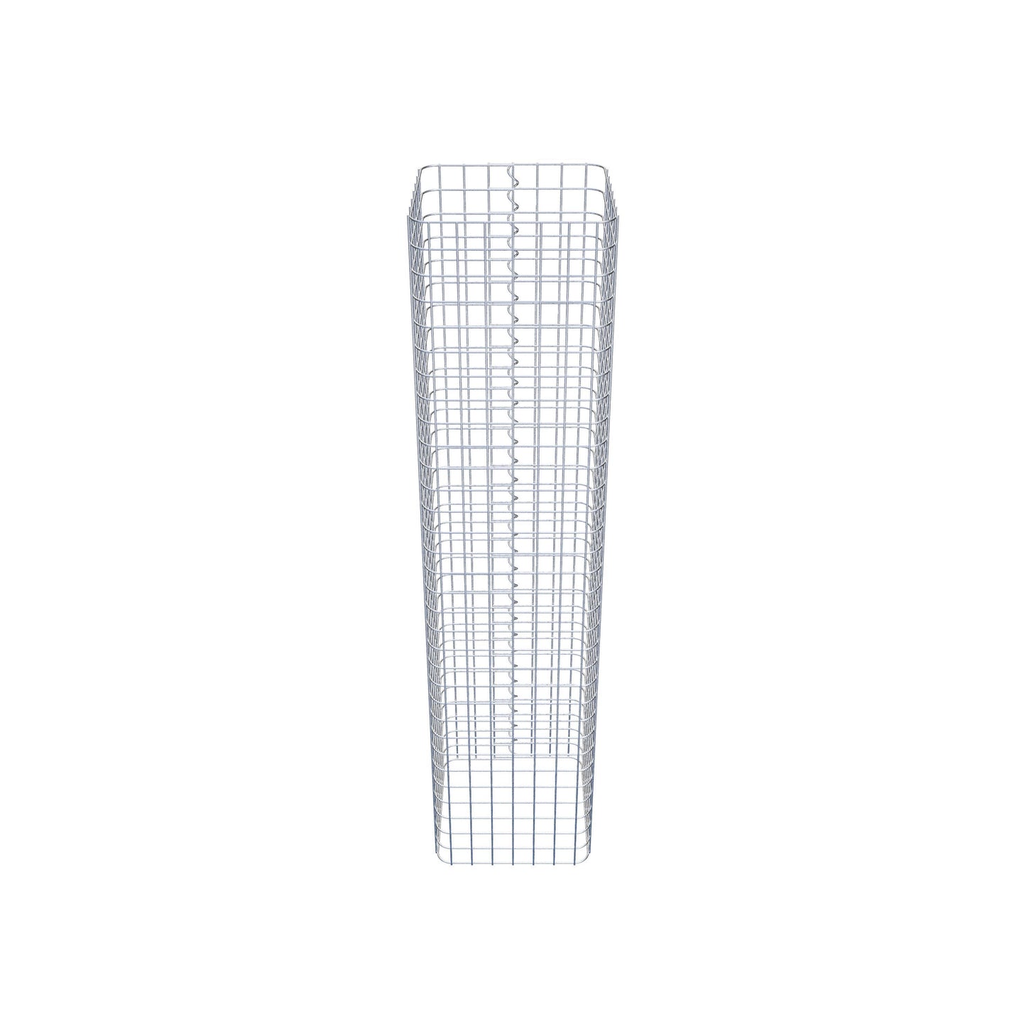 Gabionsøjle firkantet 37 cm x 37 cm, 160 cm højde, MW 5 cm x 5 cm