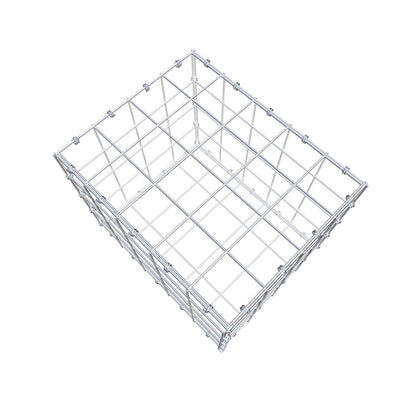 Gabion 50 cm x 40 cm x 40 cm (L x H x D), maskestørrelse 10 x 10 cm, spiralring