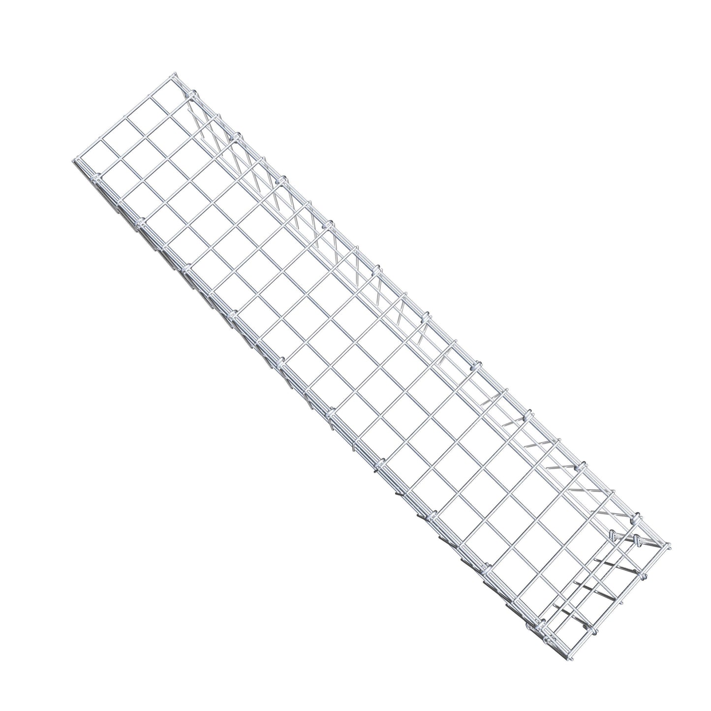Gavión adicional tipo 4 100 cm x 20 cm x 20 cm (L x A x P), malla 5 cm x 10 cm, anillo en C