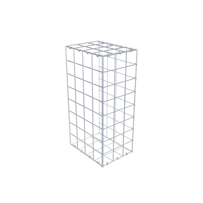 Monteret gabion type 2 80 cm x 40 cm x 30 cm (L x H x D), maskestørrelse 10 cm x 10 cm, C-ring