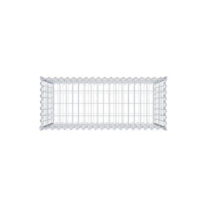 Gabion 100 cm x 70 cm x 40 cm (L x H x D), maskestørrelse 5 cm x 10 cm, spiral
