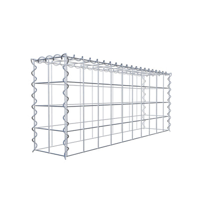 Anbaugabione Typ 3 100 cm x 40 cm x 20 cm (L x H x T), Maschenweite 10 cm x 10 cm, Spirale