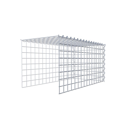Gabbione aggiuntivo tipo 4 80 cm x 40 cm x 40 cm (L x H x P), dimensione maglia 5 cm x 5 cm, a spirale