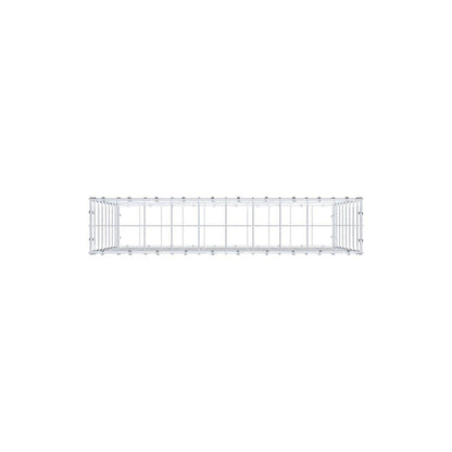 Gabião 100 cm x 80 cm x 20 cm (C x A x P), malhagem 10 x 10 cm, anel espiral