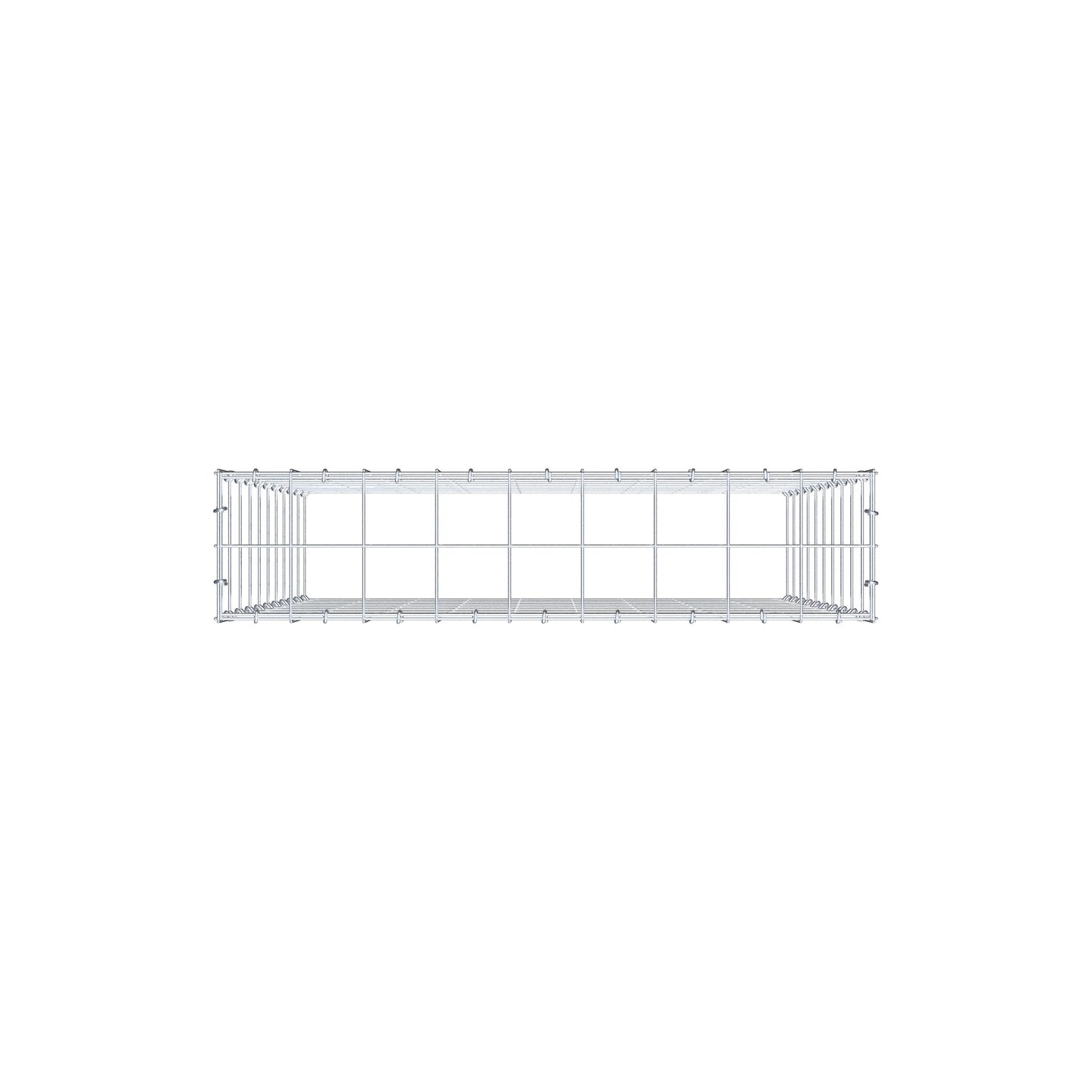 Mounted gabion type 3 100 cm x 90 cm x 20 cm (L x H x D), mesh size 10 cm x 10 cm, C-ring