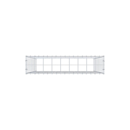 Mounted gabion type 3 100 cm x 90 cm x 20 cm (L x H x D), mesh size 10 cm x 10 cm, C-ring