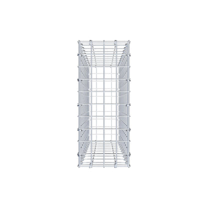 Gabion 100 cm x 20 cm x 50 cm (L x H x D), mesh size 5 cm x 10 cm, C-ring