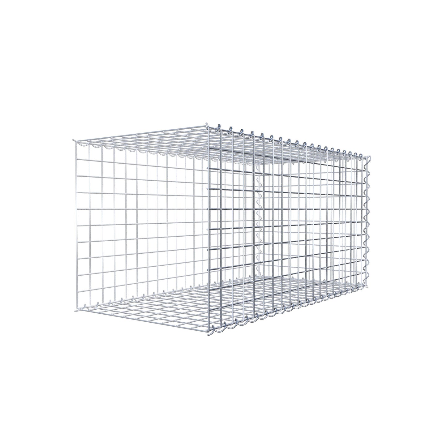 Gabião tipo 2 100 cm x 50 cm x 50 cm (C x A x P), malhagem 5 cm x 5 cm, espiral